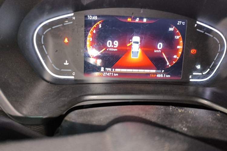 Used JAC Group T8 2022 2.0T PRO Diesel Two-Wheel Drive Sharp Edition Standard Dual HFC4DB2-2E Odometer Close Up