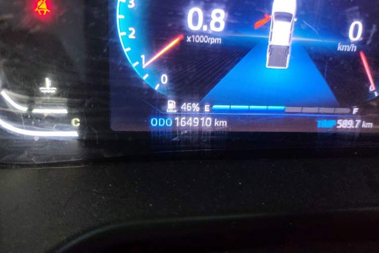 Used JAC Group T8 2022 2.0T PRO Diesel Two-Wheel-Drive Obsidian Edition with Dual HFC4DB2-2E Odometer Close Up