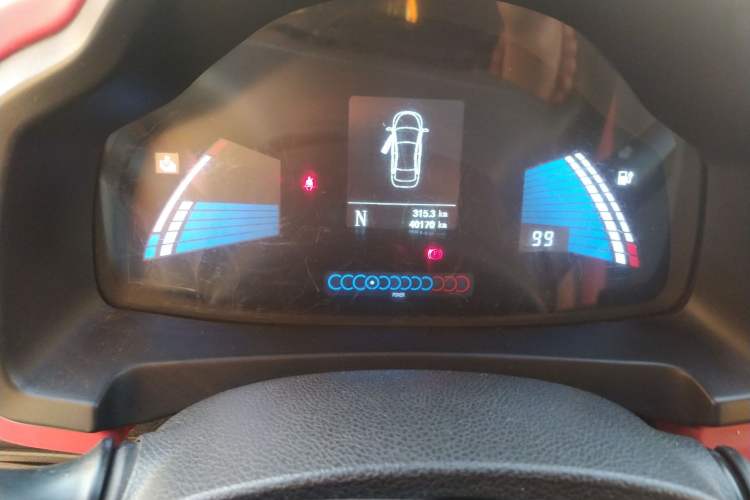 Used JAC iEV6E 2017 iEV6E Time Edition Odometer Close Up