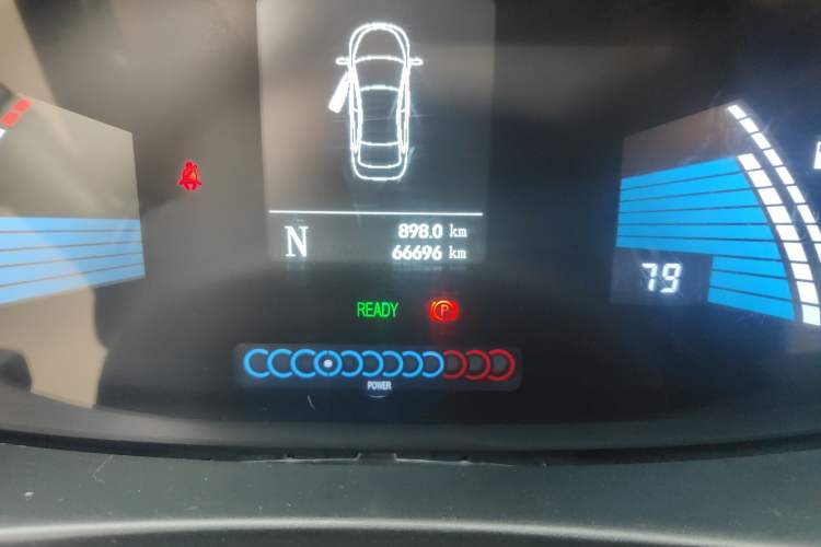 Used JAC iEV6E 2017 iEV6E Odometer Close Up