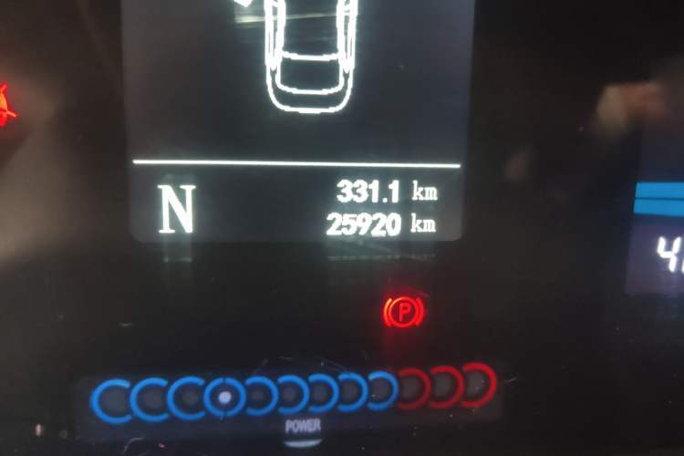 Used JAC iEV6E 2017 iEV6E Time Edition Odometer Close Up