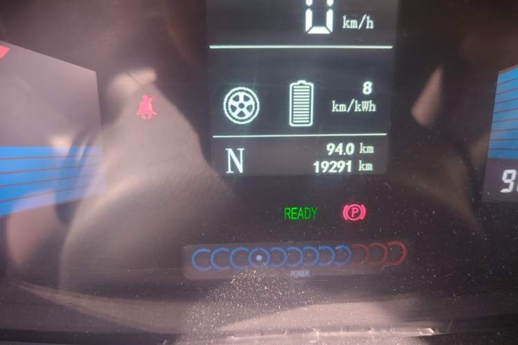 Used JAC iEV6E 2017 iEV6E Odometer Close Up