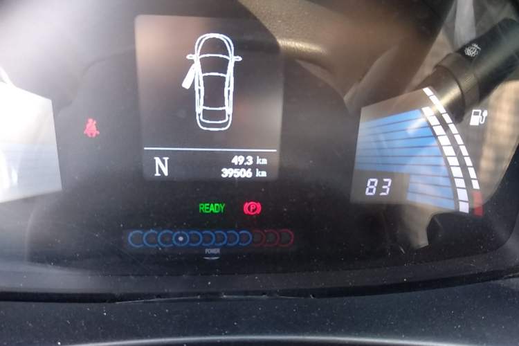 Used JAC iEV6E 2017 iEV6E Time Edition Odometer Close Up