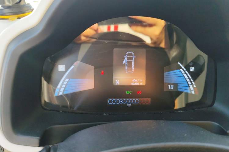 Used JAC iEV6E 2017 iEV6E Odometer Close Up