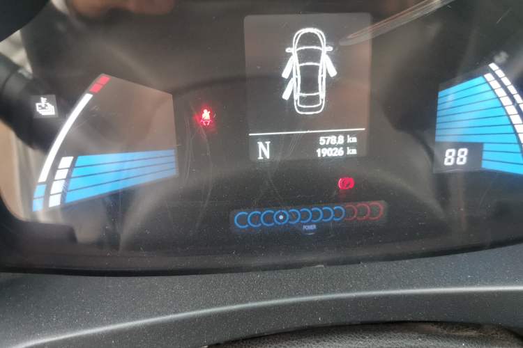 Used JAC iEV6E 2018 Upgraded Edition iEV6E Luxury Smart Model Odometer Close Up