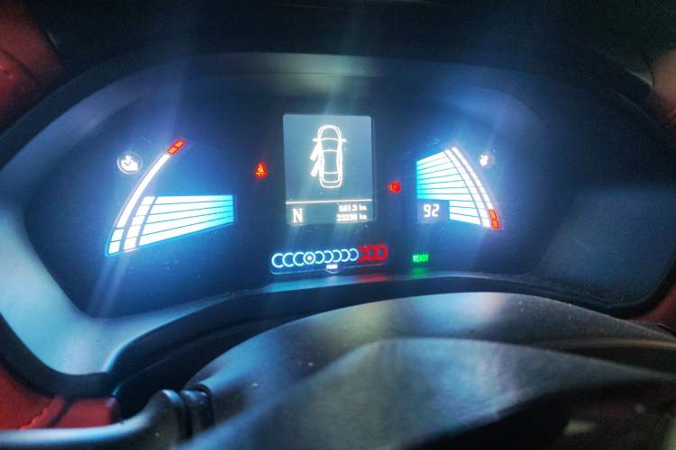 Used JAC iEV7S 2018 Smart Enjoyment Model Odometer Close Up