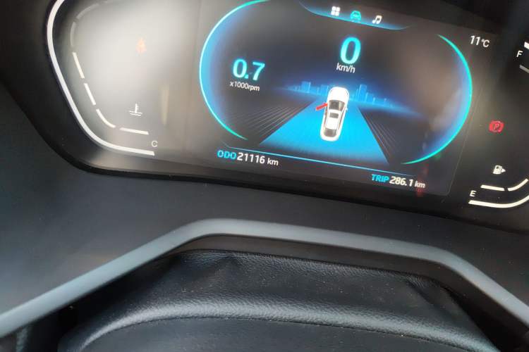 Used JAC J7 2020 1.5T Manual Overdrive Version Odometer Close Up