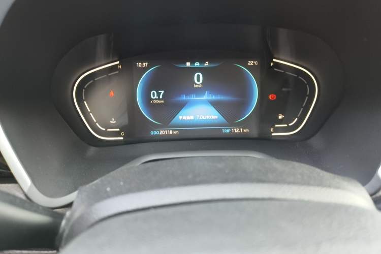 Used JAC J7 2020 1.5T Manual Overdrive Version Odometer Close Up