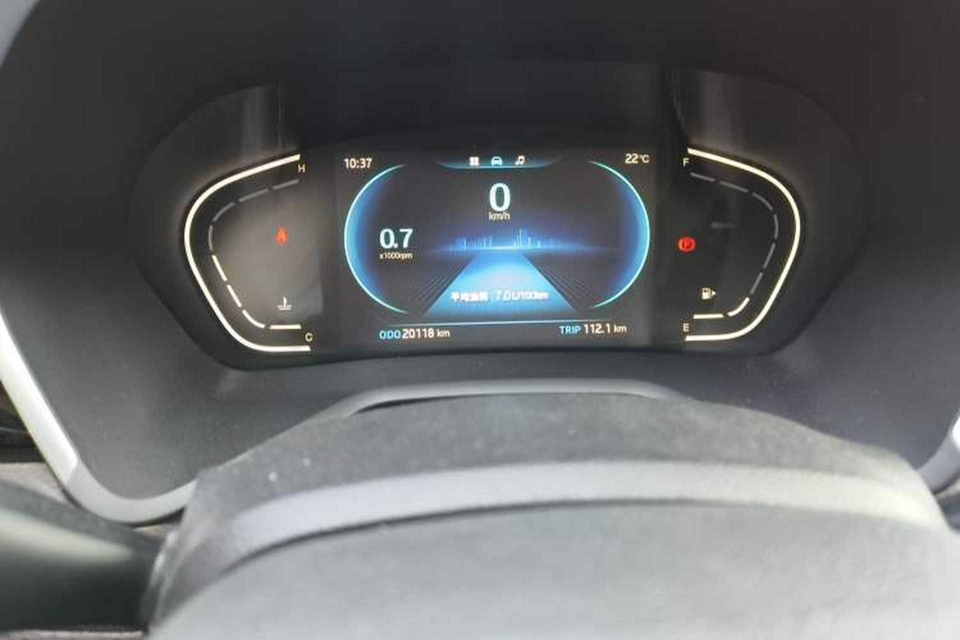 Used JAC J7 2020 1.5T Manual Overdrive Version Odometer Close Up