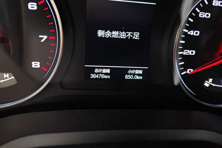Used JAC J7 2020 1.5T Manual Elite Edition Odometer Close Up