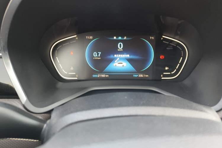 Used JAC J7 2020 1.5T Manual Overdrive Version Odometer Close Up