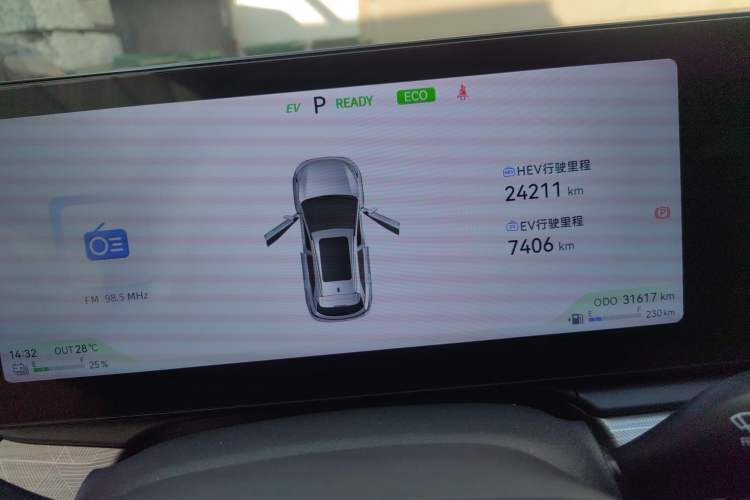 Used JAC QX PHEV 2024 120km JingXiang PRO Instrument Cluster