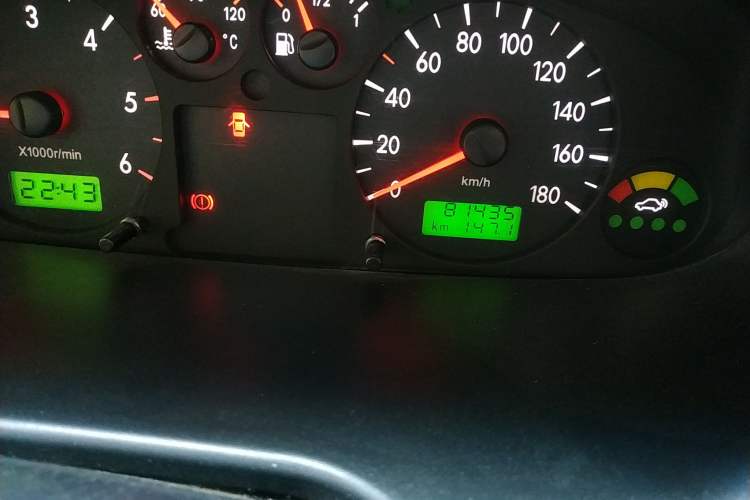 Used JAC Refine 2012 1.9T Shuttle Diesel Comfort Version HFC4DB1-2C Odometer Close Up