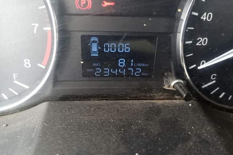 Used JAC Refine M3 2019 IKEA Edition 1.6L Luxury Model Odometer Close Up