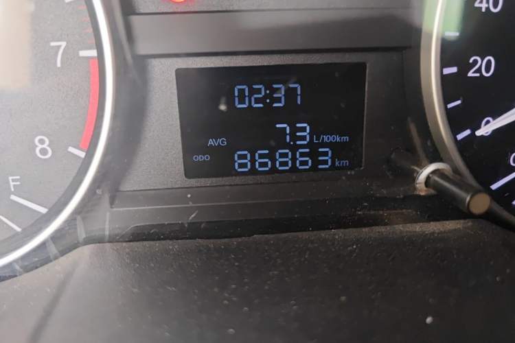 Used JAC Refine M3 2019 Creator Edition 1.8L Luxury Model Odometer Close Up