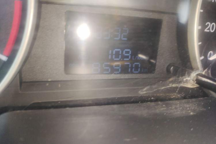 Used JAC Refine M3 2019 1.8L 2-Seat Shuttle Version Odometer Close Up
