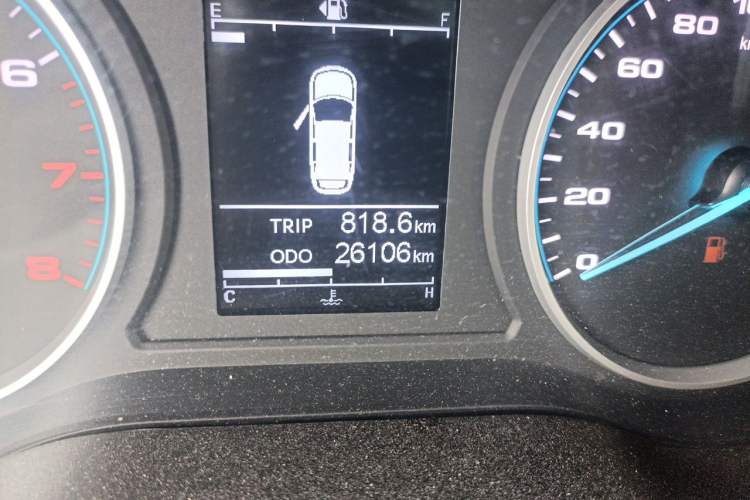 Used JAC Refine M4 2021 2.0L Manual Commercial Edition Odometer Close Up