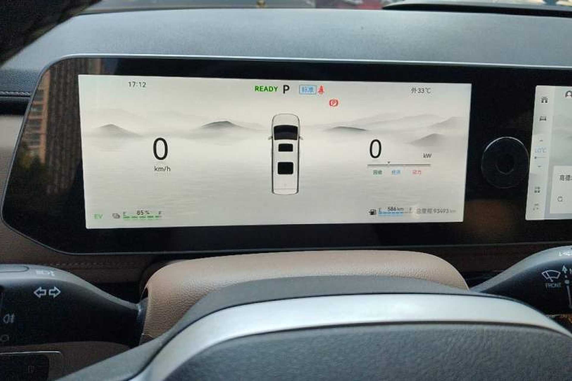 Used JAC Refine RF8 PHEV 2024 Zhiling Edition 1.5T 150KM Prestige Model – Lithium Iron Phosphate Instrument Cluster
