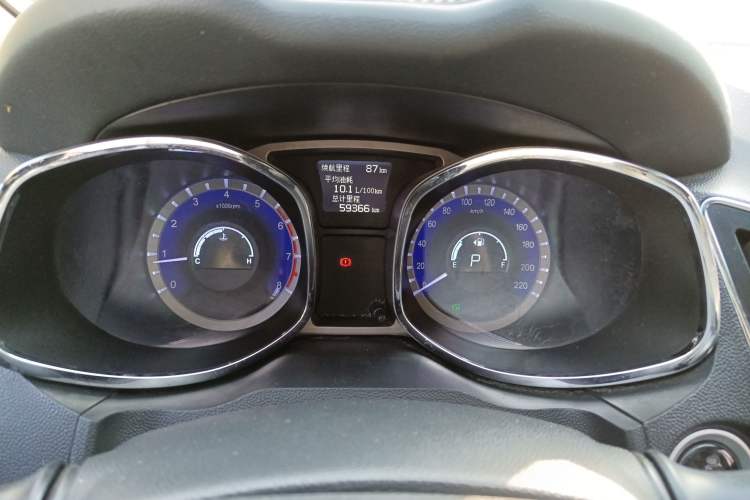 Used JAC Refine S5 2015 1.5T Automatic Elite Model Odometer Close Up