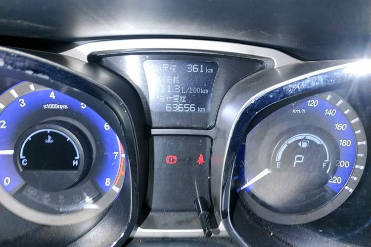 Used JAC Refine S5 2015 1.5T Automatic Elite Model Odometer Close Up