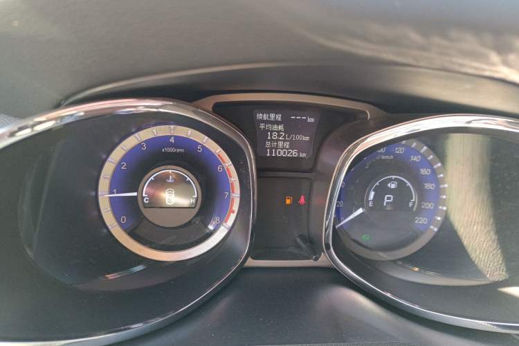 Used JAC Refine S5 2015 1.5T Automatic Luxury Model Odometer Close Up