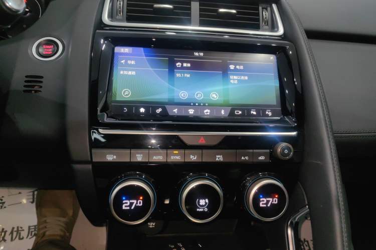 Used Jaguar E-PACE 2018 P200 S China VI Audio And AC Panel