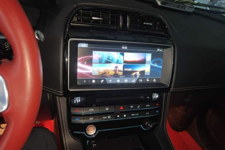 Used Jaguar F-PACE 2016 2.0T Two-Wheel-Drive R-Sport Sport Edition Audio And AC Panel