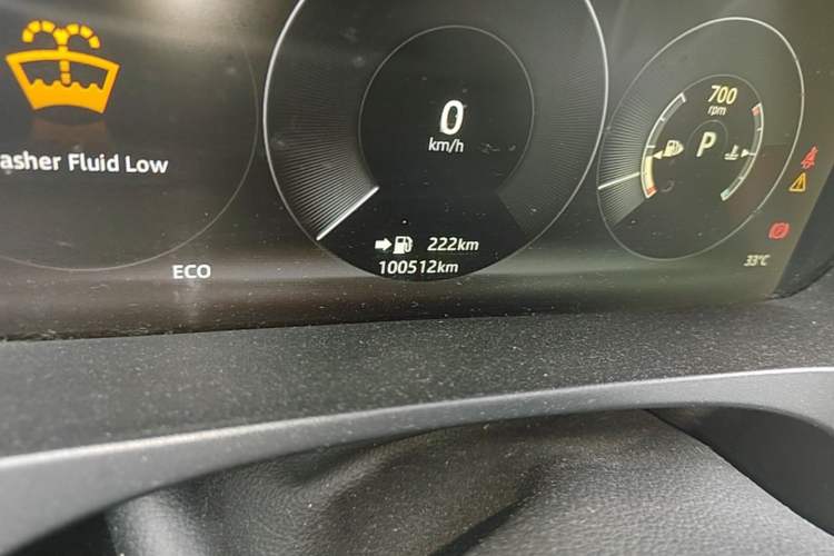 Used Jaguar F-PACE  Odometer Close Up