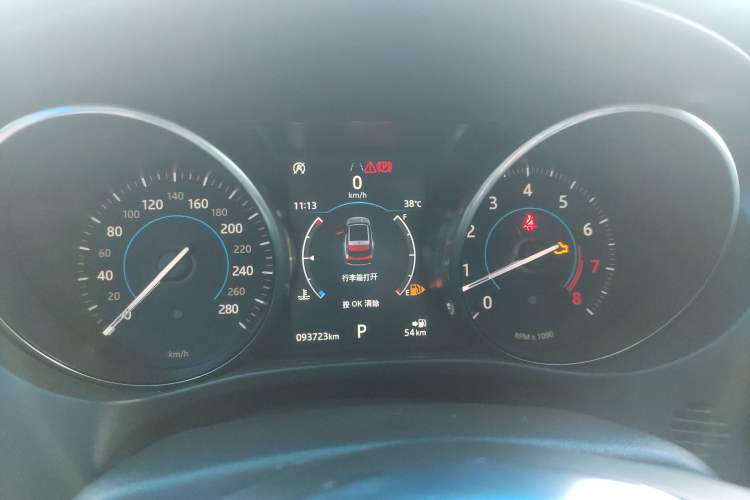 Used Jaguar F-PACE 2018 2.0T Two-Wheel Drive Urban Deluxe Edition Instrument Cluster