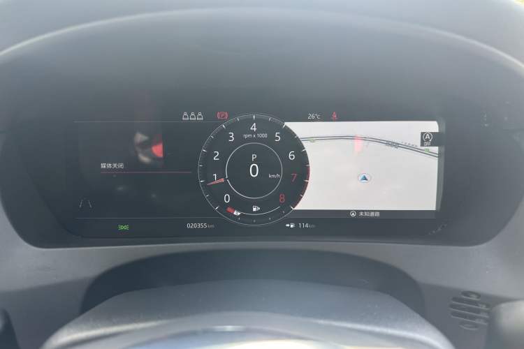 Used Jaguar F-PACE 2020 2.0T Rally Edition Odometer Close Up