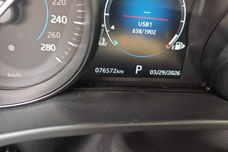 Used Jaguar F-PACE 2020 2.0T Urban Deluxe Edition Odometer Close Up