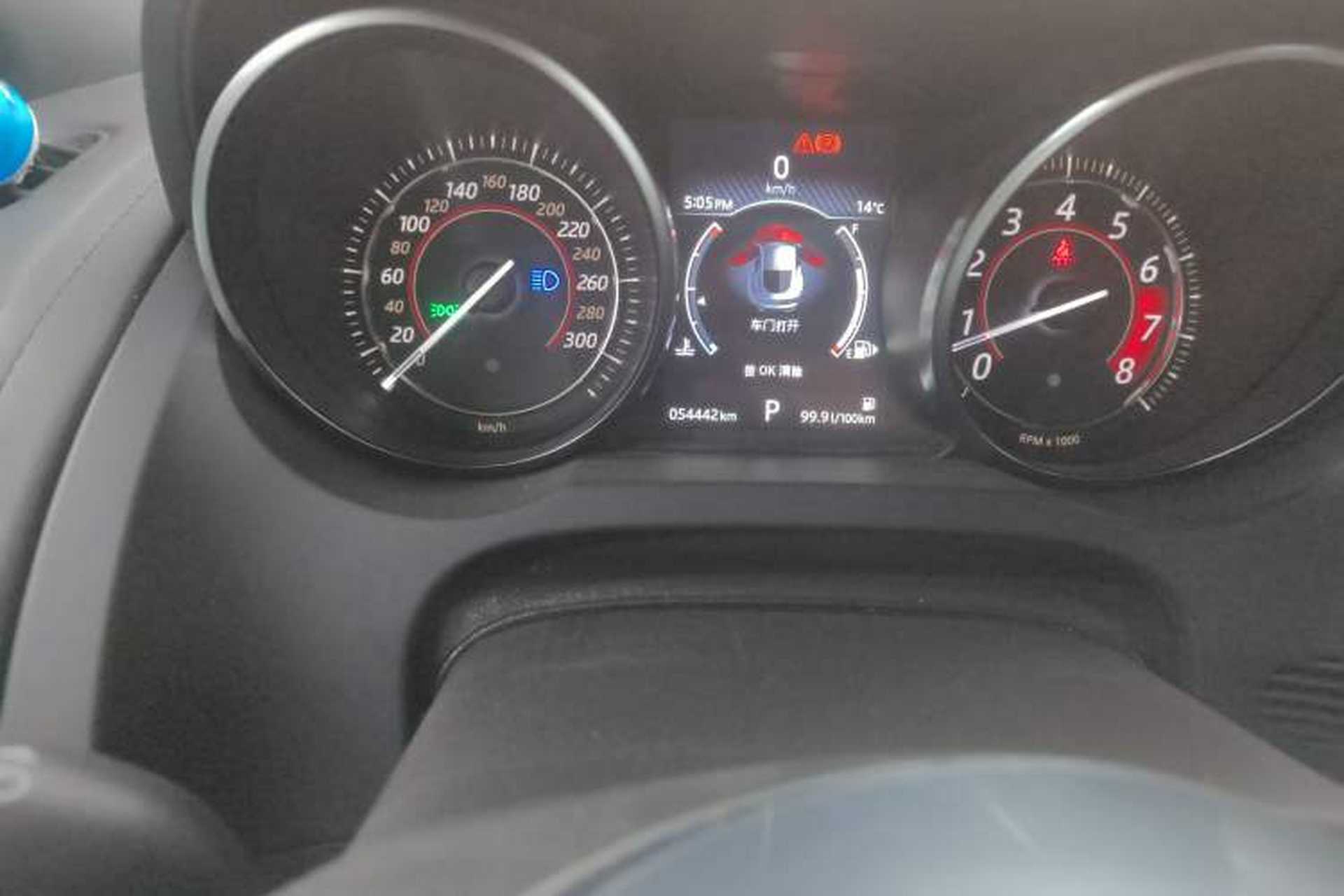 Used Jaguar F-TYPE 2019 2.0T Hardtop Version Odometer Close Up