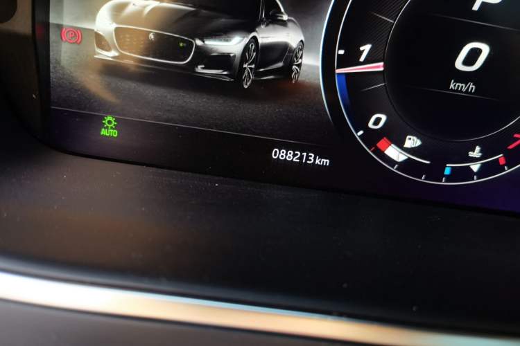 Used Jaguar F-TYPE 2021 P300 Rear-Drive Hardtop Version Odometer Close Up