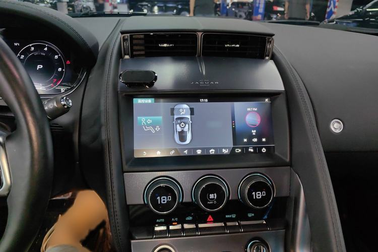 Used Jaguar F-TYPE 2021 P300 Rear-Drive Hardtop Version Audio And AC Panel