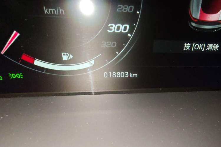 Used Jaguar F-TYPE 2022 P300 Hardtop Version R-DYNAMIC BLACK Odometer Close Up