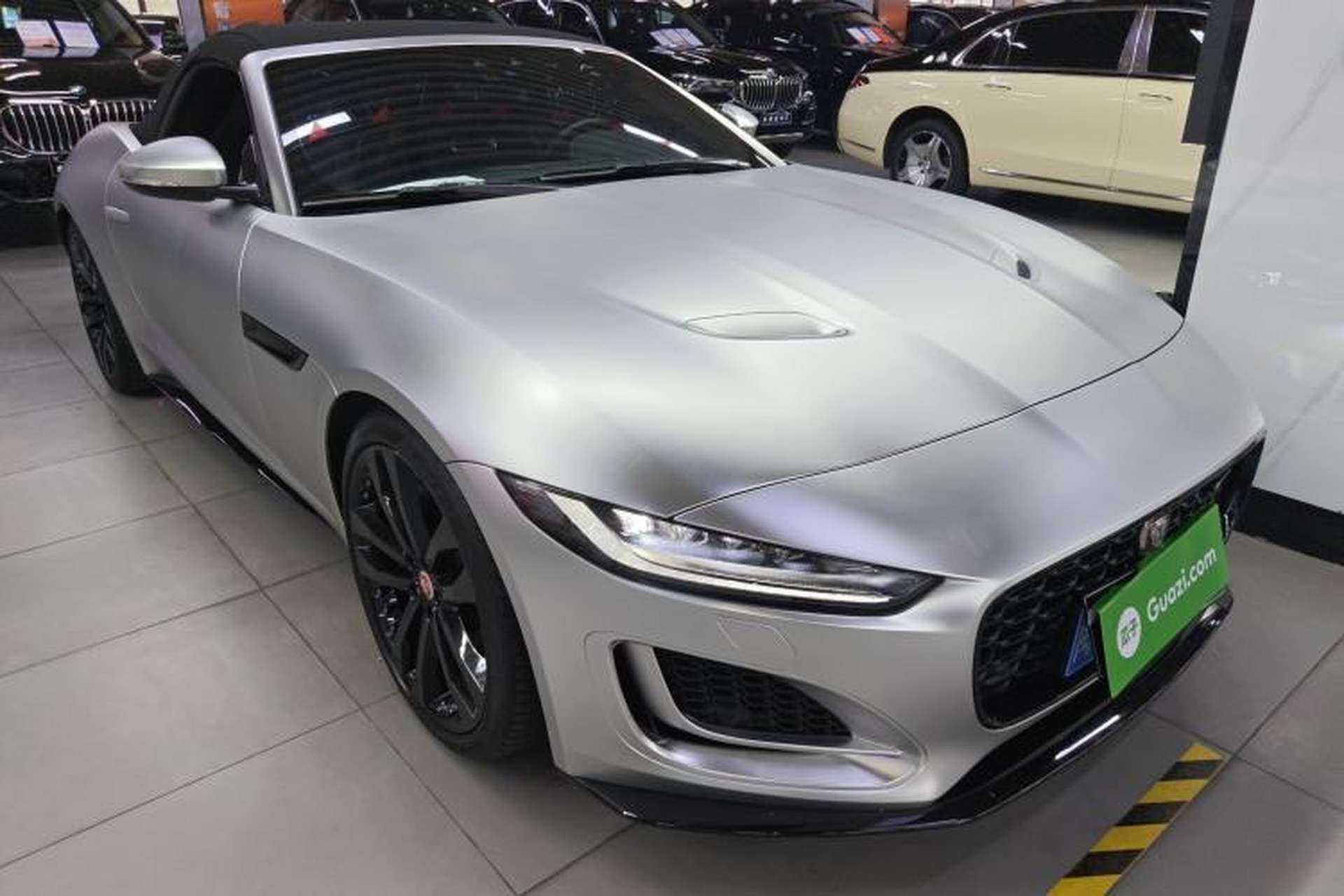 Used Jaguar F-TYPE 2023 P300 Convertible R-DYNAMIC BLACK Front Right 45 Deg