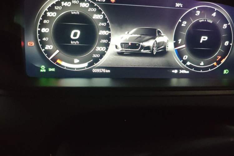 Used Jaguar F-TYPE 2024 P300 75th Anniversary Limited-Edition Hardtop Version Odometer Close Up