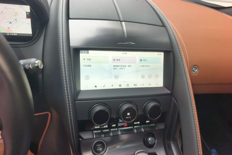 Used Jaguar F-TYPE 2024 P300 75th Anniversary Limited-Edition Hardtop Version Audio And AC Panel