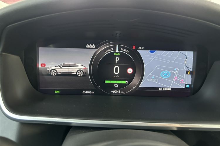 Used Jaguar I-PACE 2018 EV400 SE Odometer Close Up