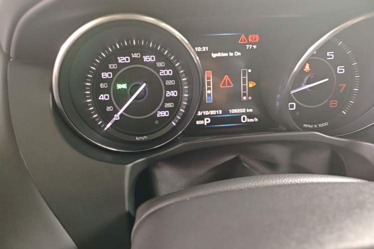 Used Jaguar XE 2015 2.0T 240 PS R-Sport Odometer Close Up