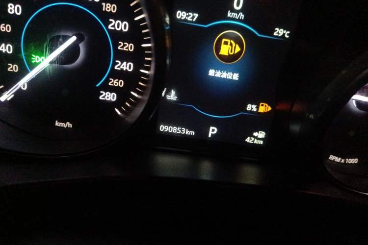 Used Jaguar XE 2017 2.0T 200 PS R-Sport Odometer Close Up