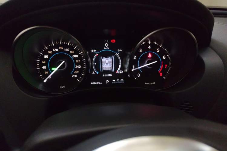 Used Jaguar XE 2018 2.0T 300 PS All-Wheel-Drive R-Sport Sport Edition Odometer Close Up