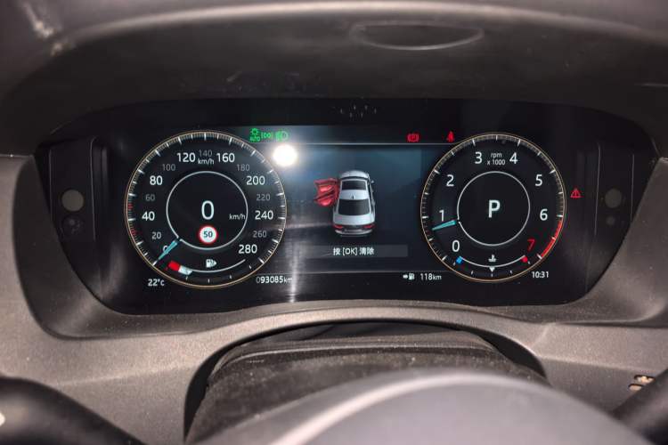 Used Jaguar XEL 2021 2.0T 250 PS R-DYNAMIC S Advanced Sport Edition Odometer Close Up