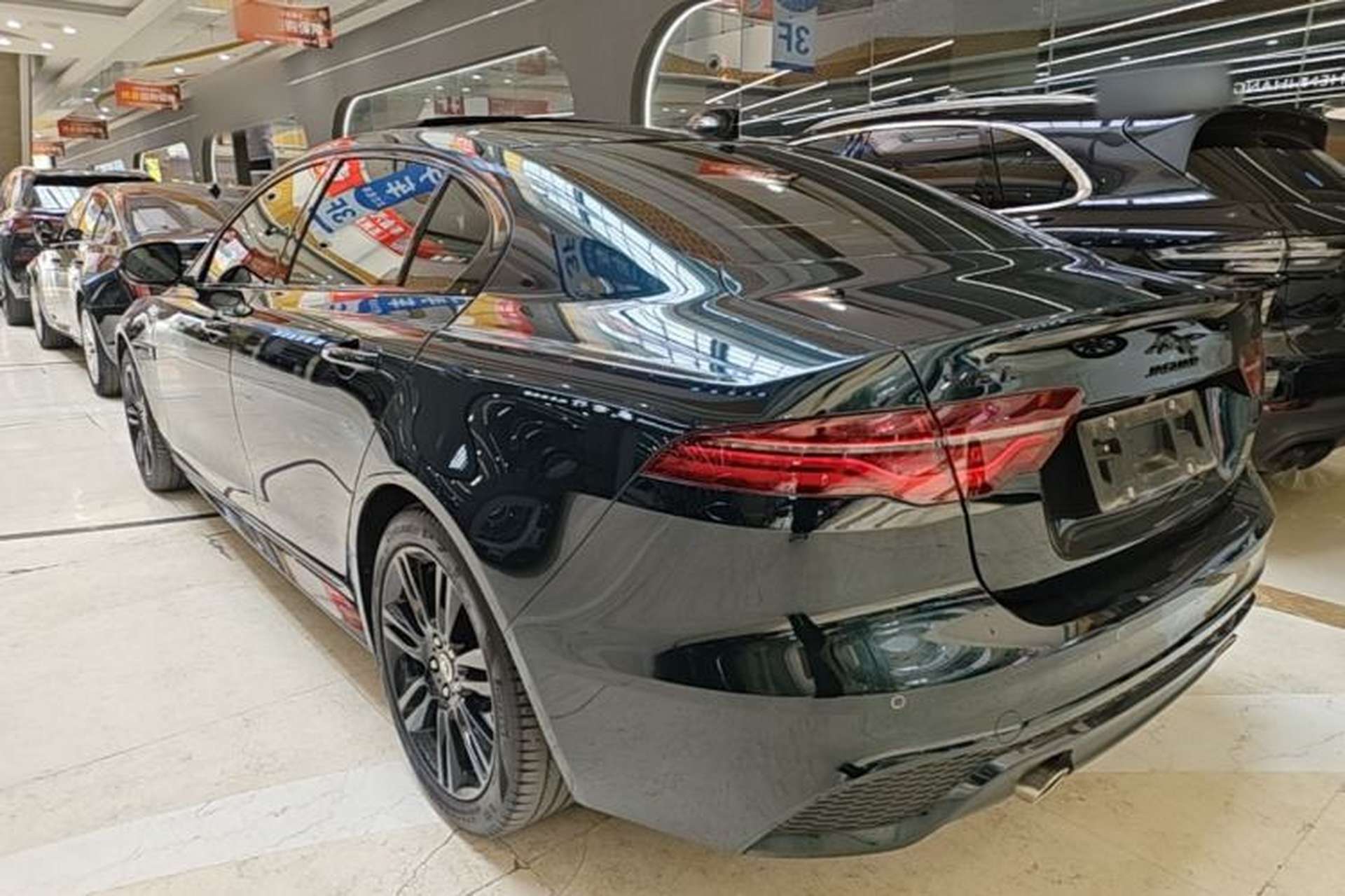 Used Jaguar XEL 2024 2.0T 250 PS R-DYNAMIC S Ebony Black Sport Edition Rear Left 45 Deg