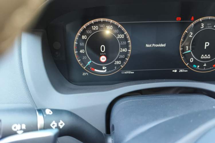 Used Jaguar XEL 2025 2.0T 250 PS R-DYNAMIC 90th Anniversary Edition Odometer Close Up