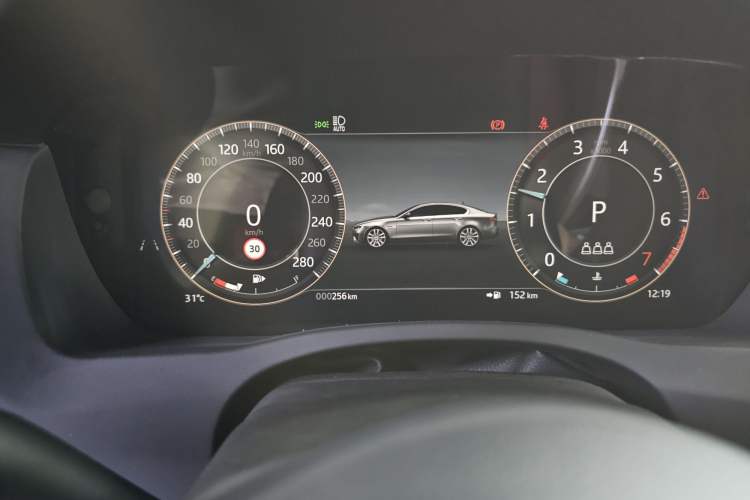 Used Jaguar XEL 2025 2.0T 250 PS R-DYNAMIC 90th Anniversary Edition Odometer Close Up