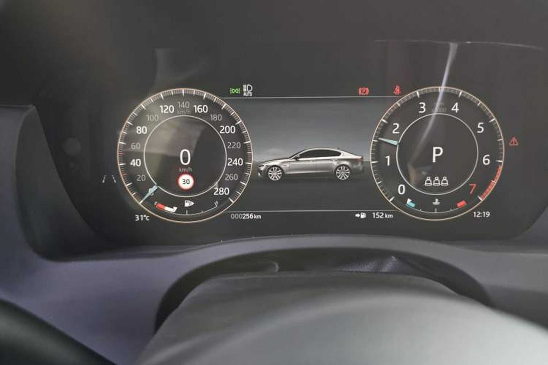 Used Jaguar XEL 2025 2.0T 250 PS R-DYNAMIC 90th Anniversary Edition Odometer Close Up
