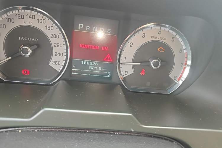 Used Jaguar XF 2008 XF 3.0 V6 Premium Luxury Edition Odometer Close Up