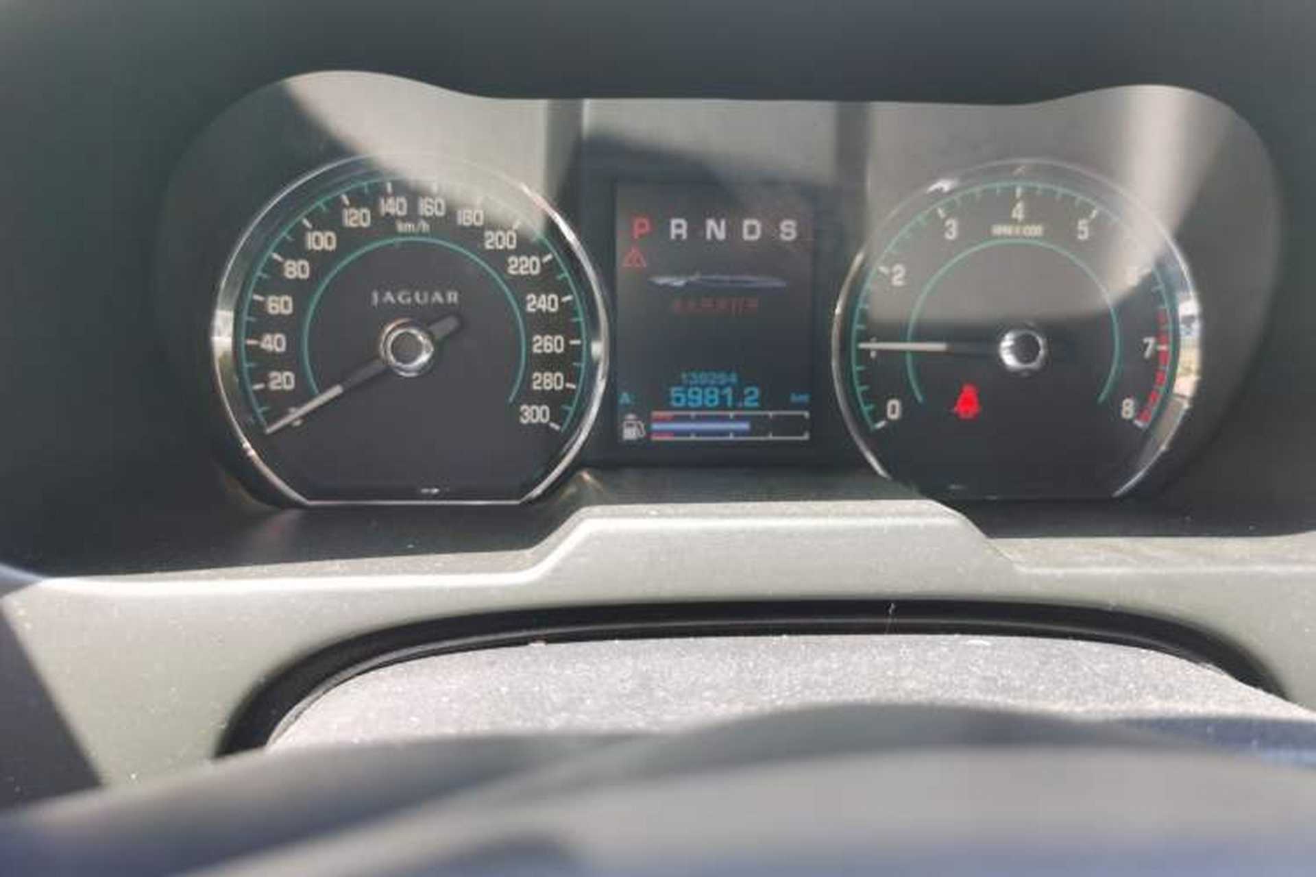 Used Jaguar XF 2013 XF 2.0T Luxury Edition Odometer Close Up