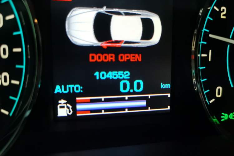 Used Jaguar XF 2013 XF 2.0T Luxury Edition Odometer Close Up